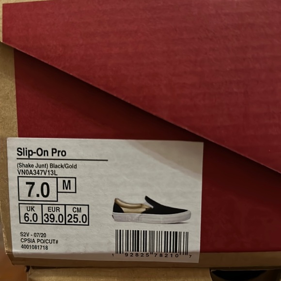 Vans Slip on Pro Shake Junt Black Gold - Picture 11 of 11